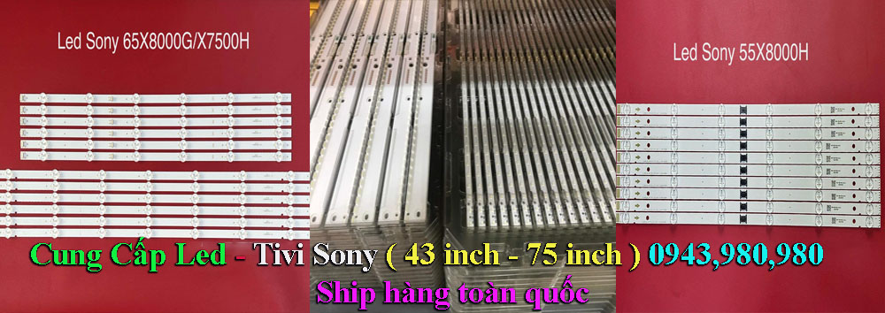 bán thanh led tivi sony 32, 43, 49, 55, 65, 75 inch